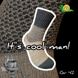 It's cool man - Herrensocken broken seed Gr. 42
