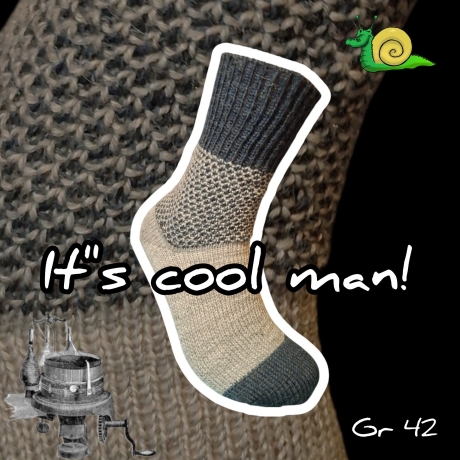 It's cool man - Herrensocken broken seed Gr. 42