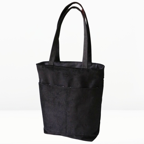Tragetasche/Cordbeutel/Cordtasche/totebag/schwarze Tasche/Beutel