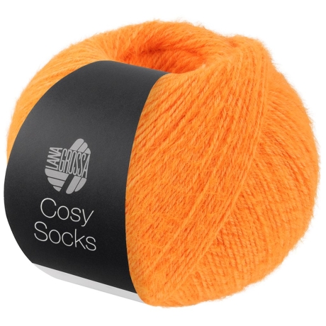 Lana Grossa Cosy Socks, 4-fädige Sockenwolle, Farbe 20 orange