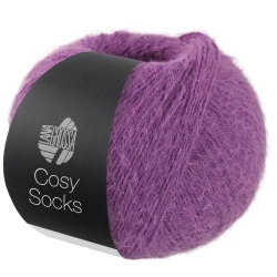 Lana Grossa Cosy Socks, 4-fädige Sockenwolle, Farbe 22 lila