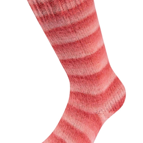 Lana Grossa Cosy Socks 4-fäd. Sockenwolle Fb.113 lachs-gesteiftt