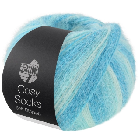 Lana Grossa Cosy Socks, 4-fäd. Sockenwolle gestreift