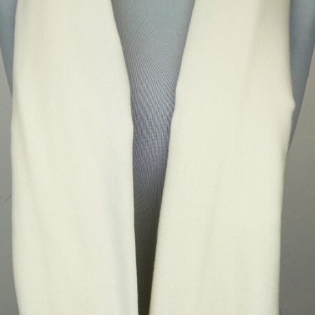 Damen-Kaschmir-Schal mit Fransen, 200x75 cm, crème