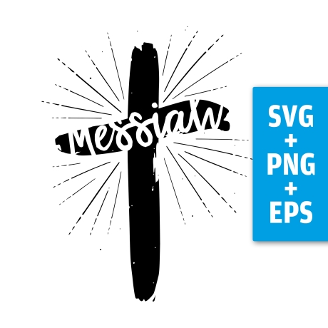 Druckdatei, SVG EPS PNG, Kreuz Design Jesus, christlich, Ostern
