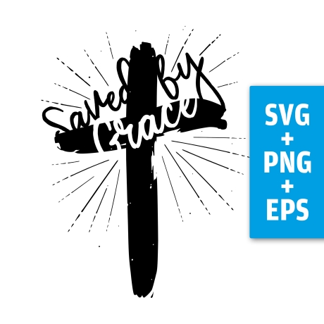 Druckdatei, SVG EPS PNG, Kreuz Design Jesus, christlich, Ostern