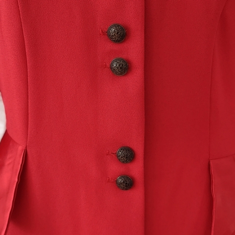 ELEGANTE VINTAGE-BLUSE ROT
