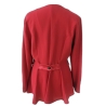 ELEGANTE VINTAGE-BLUSE ROT