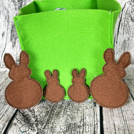 Quickie Hase Stickdatei Doodle Appli Deko stickdirwas