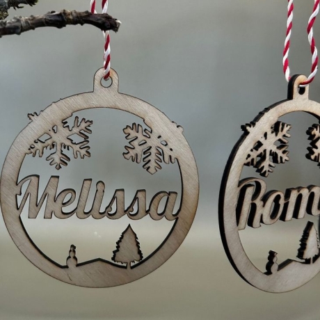 Personalisierte Weihnachtskugeln