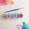 Kleckswerk Gipsmagnete zum Bemalen | Fika Set mit Farben & Pinsel