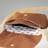 kleine Umhängetasche Damen/Clutch/Handtasche/braun beige Tasche