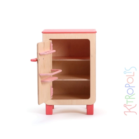 Daskalt - der Spiel-Kühlschrank in natur & rosa von Kitropolis