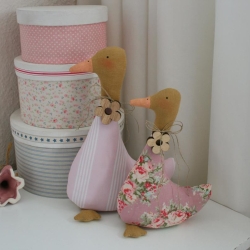 2 SÜSSE GÄNSE SHABBY