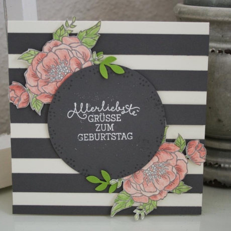 GROSSE KARTE Allerliebste GRÜSSE zum Geburtstag