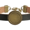 Lederarmband Motiv Butterfly