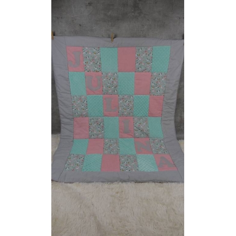 Krabbeldecke Julina, Patchwork, Kuscheldecke