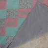 Krabbeldecke Patchwork, Kinderwagen, Kuscheldecke, Tagesdecke,