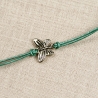 Lederarmband Schmetterling – 21 Farben, verstellbar