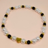 Perlenarmband mit Herz | Handgemachtes Armband Perlenschmuck 