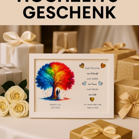 Hochzeitsgeschenk personalisiert Geldgeschenk Hochzeit Brautpaar 