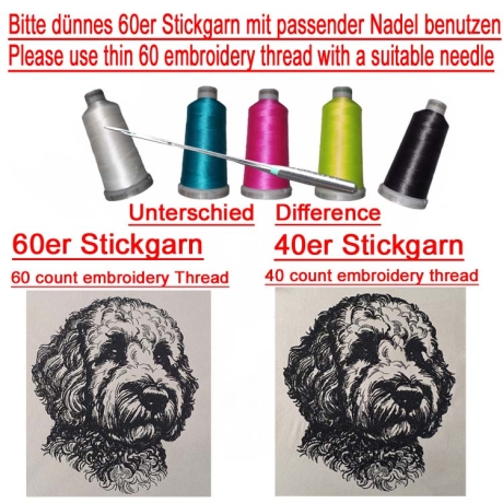 Stickdatei Cockapoo Welpe  Milli  Hund  Lunachild