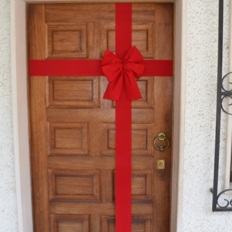 Schleife Haustüre, Hausübergabe, Eröffnung, Weihnachts Türdeko,