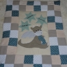 Krabbeldecke kleiner Drache, Patchwork, Kuscheldecke