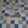 Krabbeldecke kleiner Drache, Patchwork, Kuscheldecke