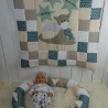 Krabbeldecke, Kuscheldecke, Bettschlange, Puckschnecke-Set