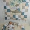 Krabbeldecke, Kuscheldecke, Bettschlange, Puckschnecke-Set