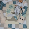 Krabbeldecke, Kuscheldecke, Bettschlange, Puckschnecke-Set