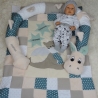 Krabbeldecke, Kuscheldecke, Bettschlange, Puckschnecke-Set