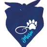 Dreiecks Hundehalstuch PFOTEN auf KRINGEL personalisiert mit Name