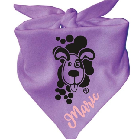 Dreiecks Hundehalstuch WELPE BELLO personalisiert mit Name