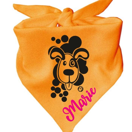Dreiecks Hundehalstuch WELPE BELLO personalisiert mit Name
