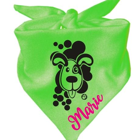 Dreiecks Hundehalstuch WELPE BELLO personalisiert mit Name