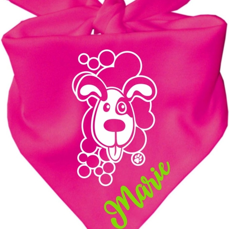 Dreiecks Hundehalstuch WELPE BELLO personalisiert mit Name