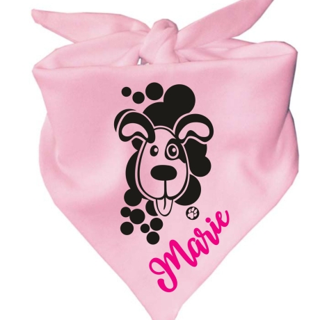 Dreiecks Hundehalstuch WELPE BELLO personalisiert mit Name