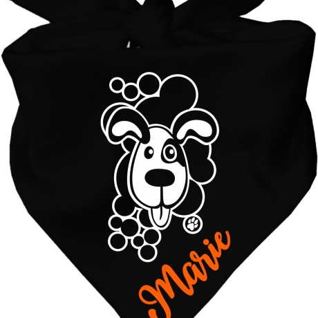Dreiecks Hundehalstuch WELPE BELLO personalisiert mit Name