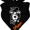 Dreiecks Hundehalstuch WELPE BELLO personalisiert mit Name