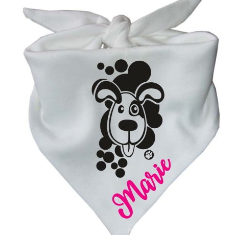 Dreiecks Hundehalstuch WELPE BELLO personalisiert mit Name