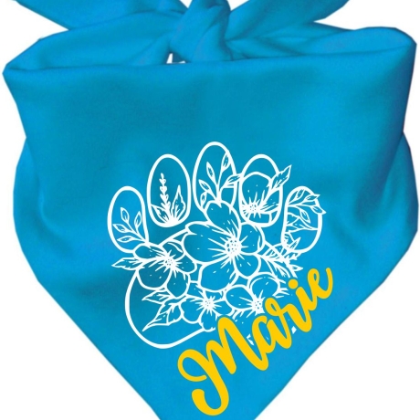 Dreieckstuch Hundehalstuch FLORALPFOTE personalisiert mit Name