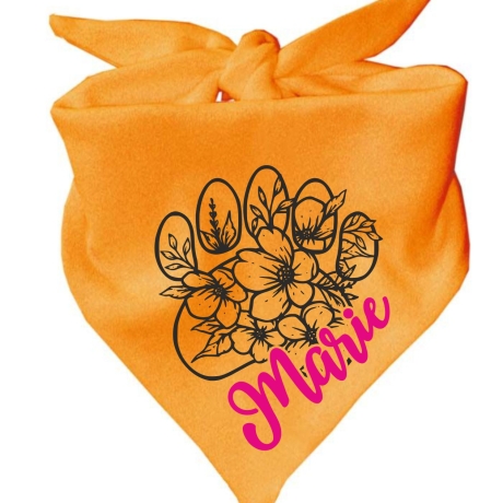 Dreieckstuch Hundehalstuch FLORALPFOTE personalisiert mit Name
