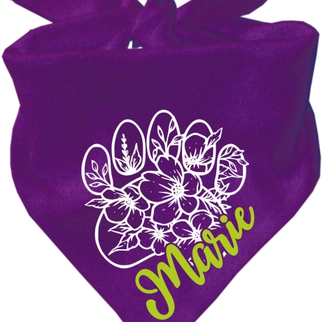 Dreieckstuch Hundehalstuch FLORALPFOTE personalisiert mit Name