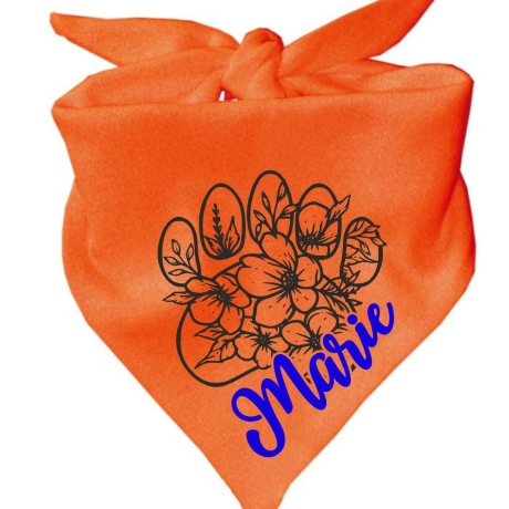 Dreieckstuch Hundehalstuch FLORALPFOTE personalisiert mit Name