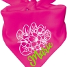 Dreieckstuch Hundehalstuch FLORALPFOTE personalisiert mit Name