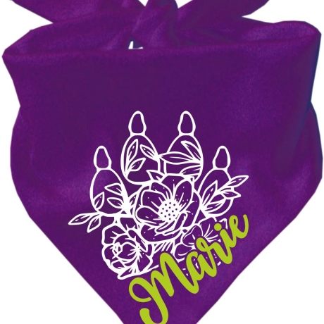 Dreieckstuch Hundehalstuch FLORALPFOTE KR personalisiert mit Name