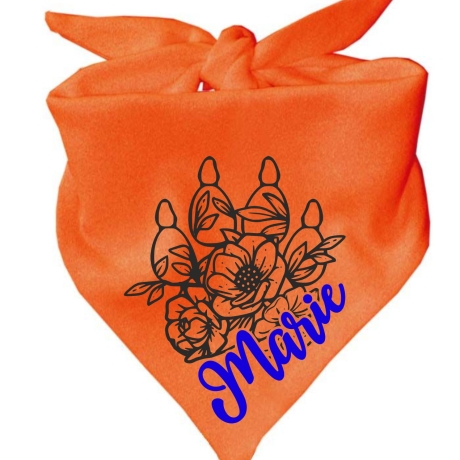 Dreieckstuch Hundehalstuch FLORALPFOTE KR personalisiert mit Name