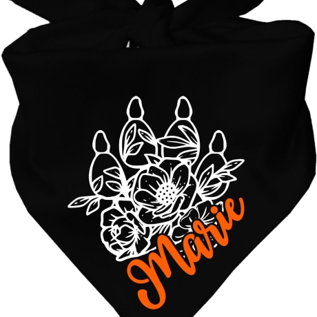 Dreieckstuch Hundehalstuch FLORALPFOTE KR personalisiert mit Name